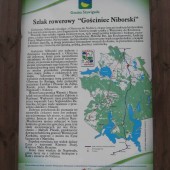 Tablica informacyjna w Bartągu okolica Olsztyna